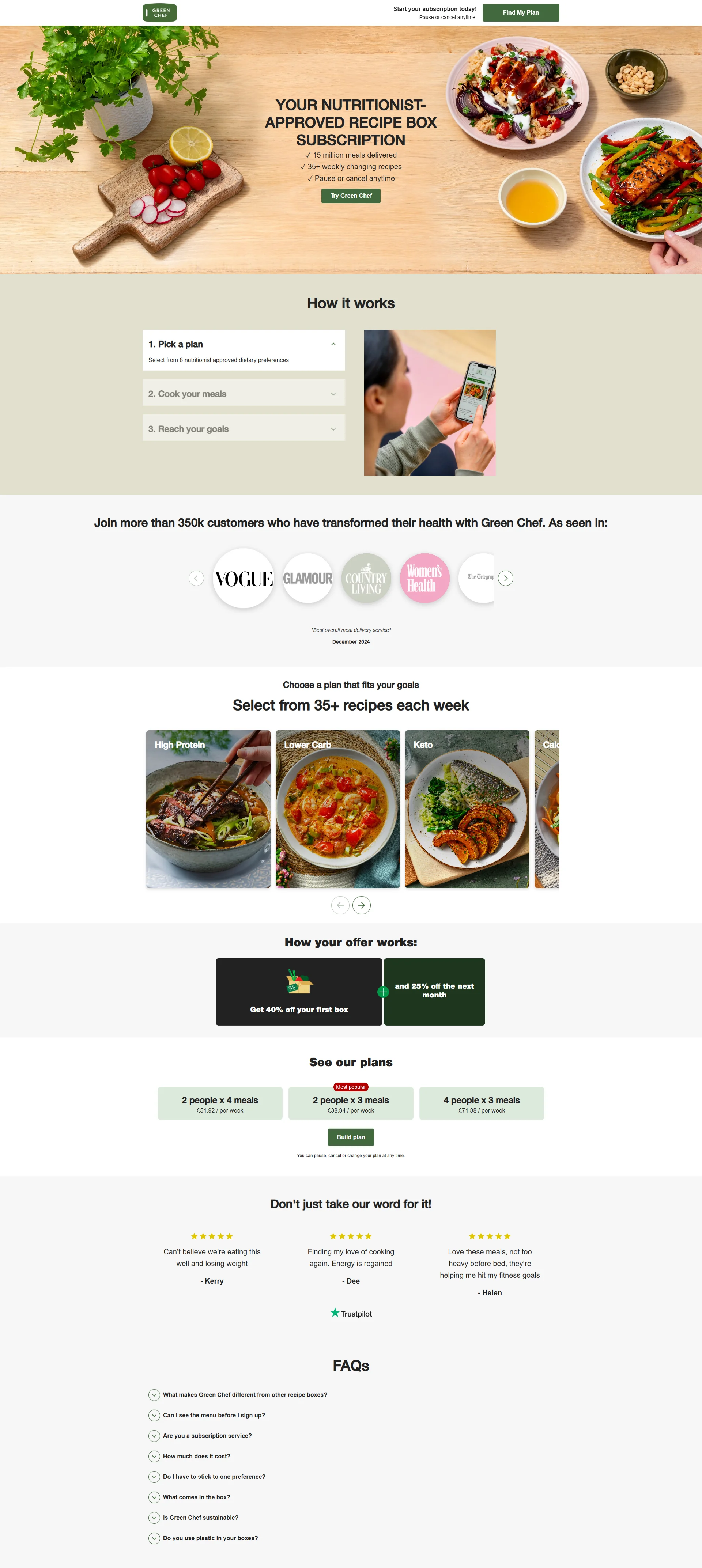 Meal Kit Services Screenshot 2