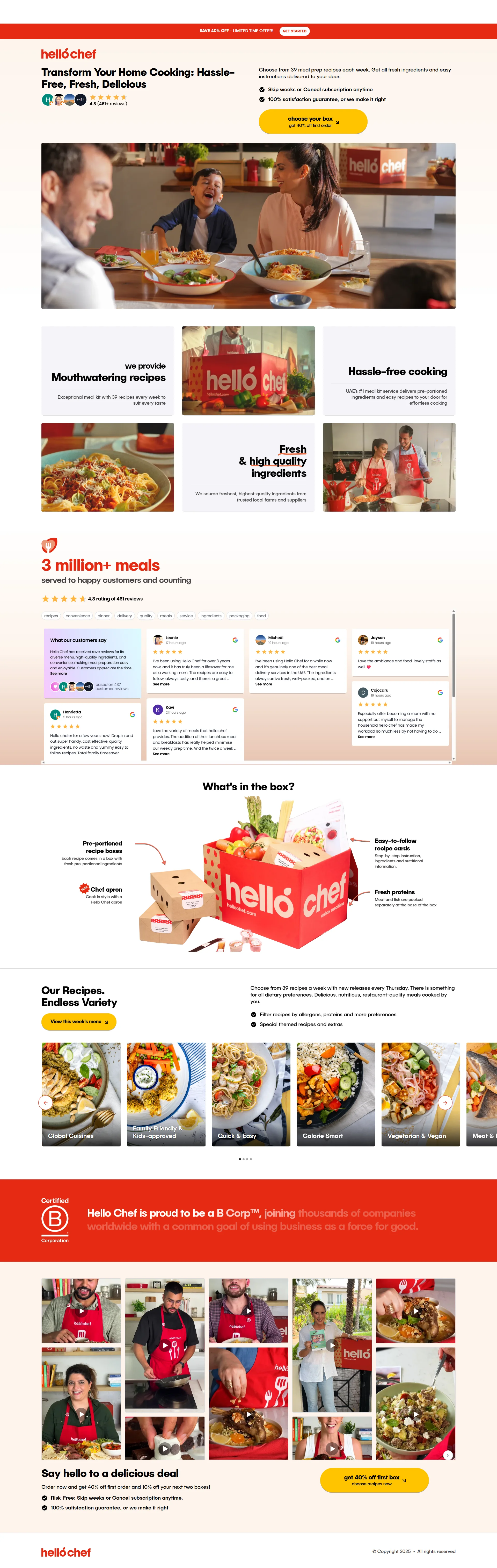 Meal Kit Services Screenshot 3