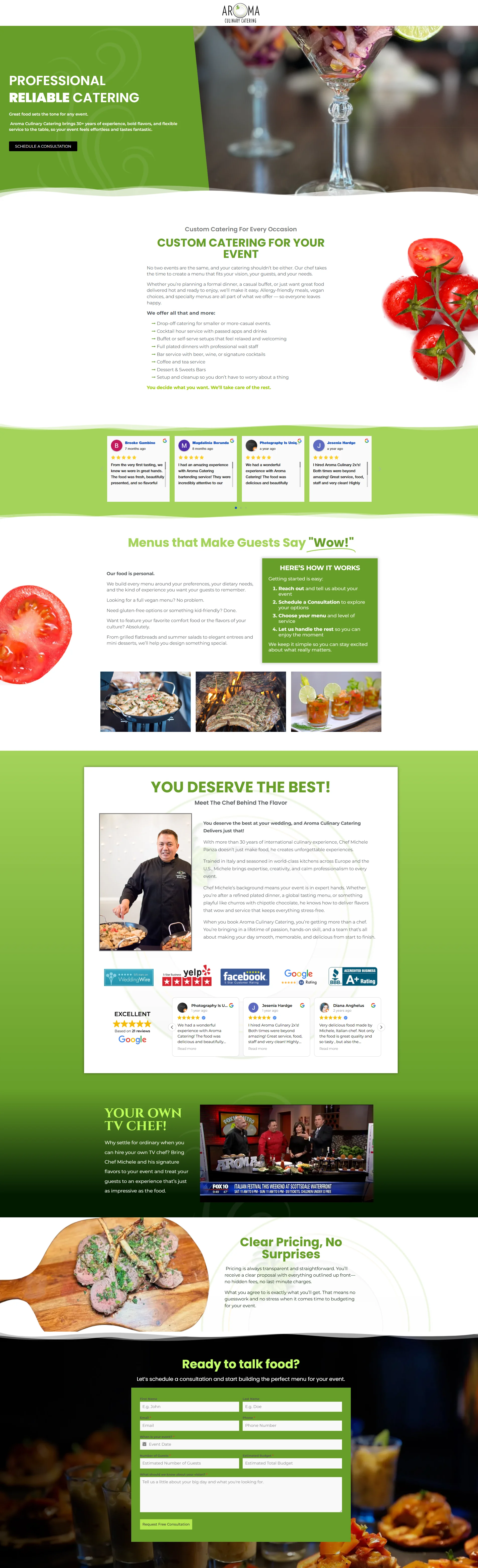 Catering Services Screenshot 1
