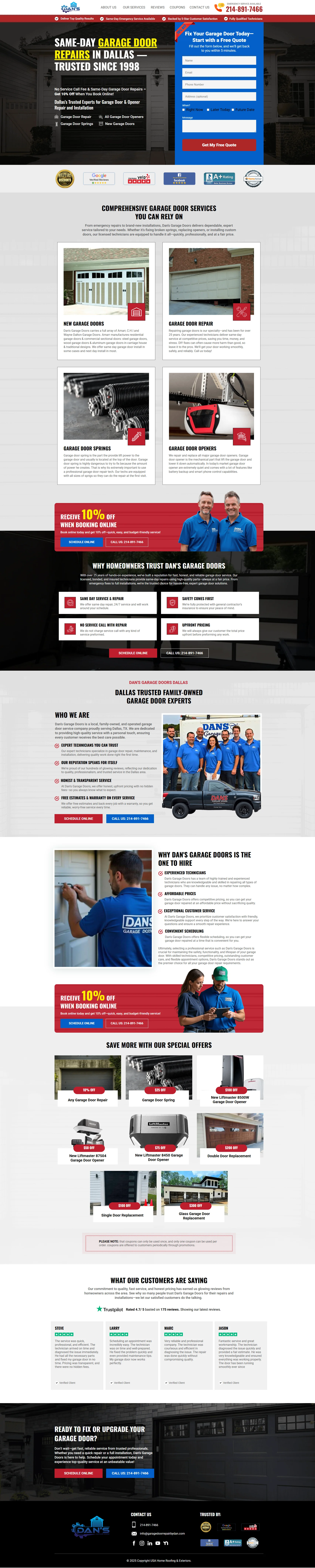 Garage Door Services Screenshot 1