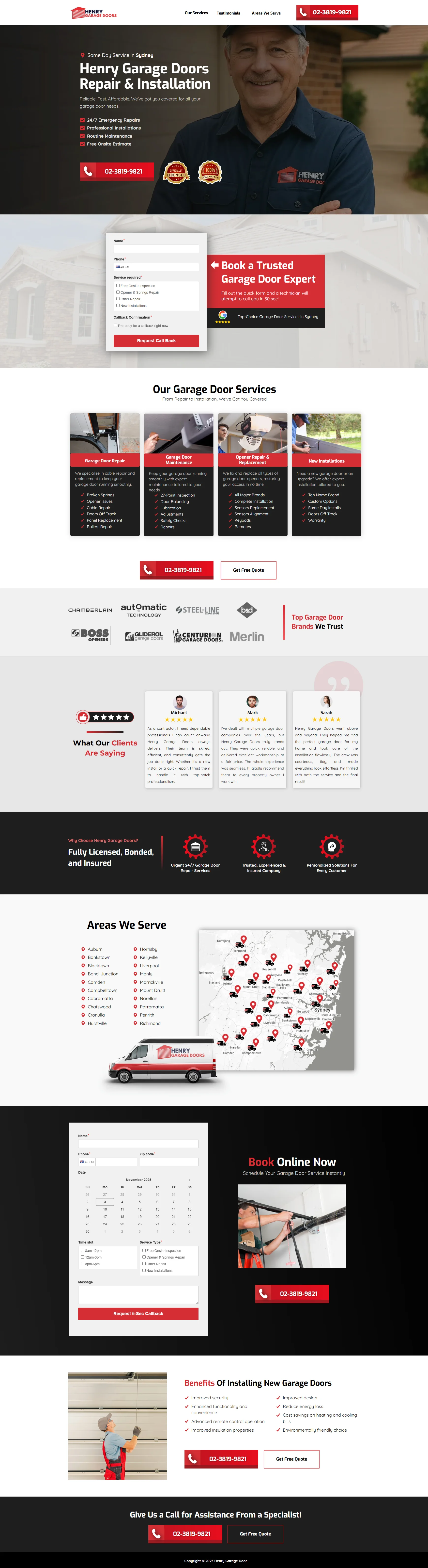 Garage Door Services Screenshot 3