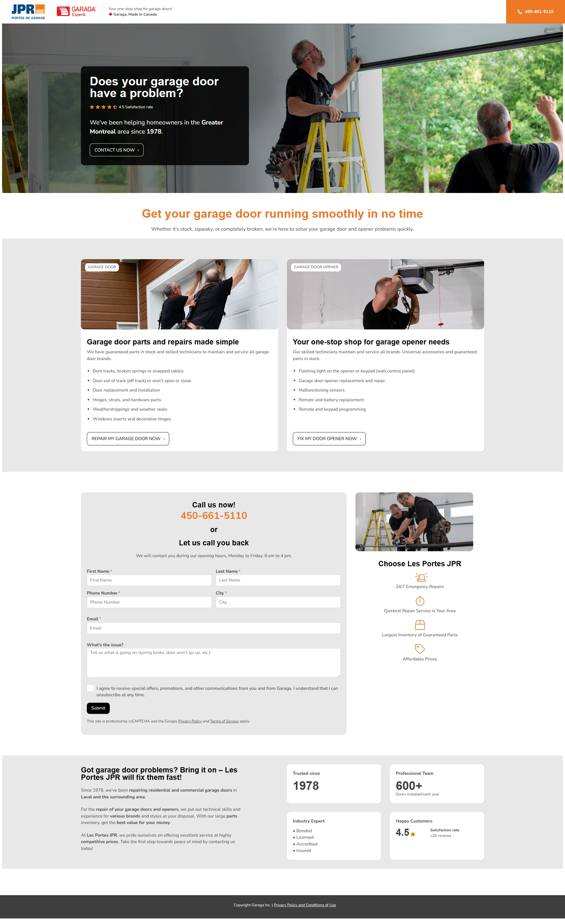 Garage Door Services Screenshot 8