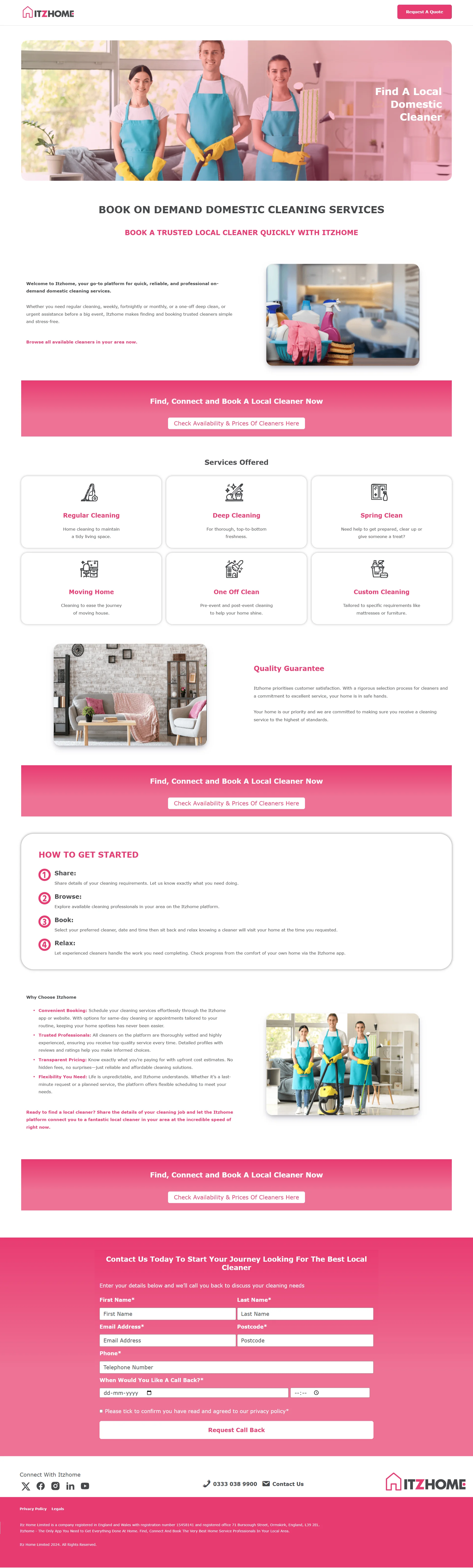 Cleaning Services Screenshot 3