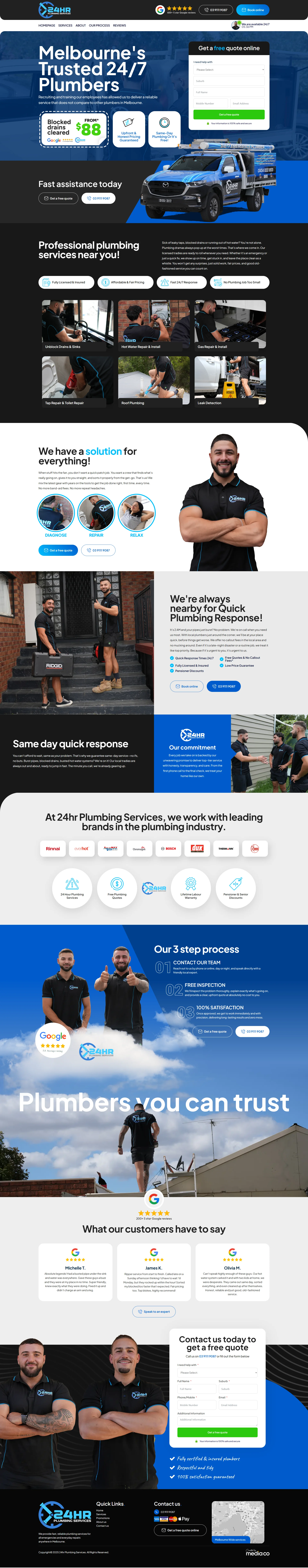 Plumbing Services Screenshot 1