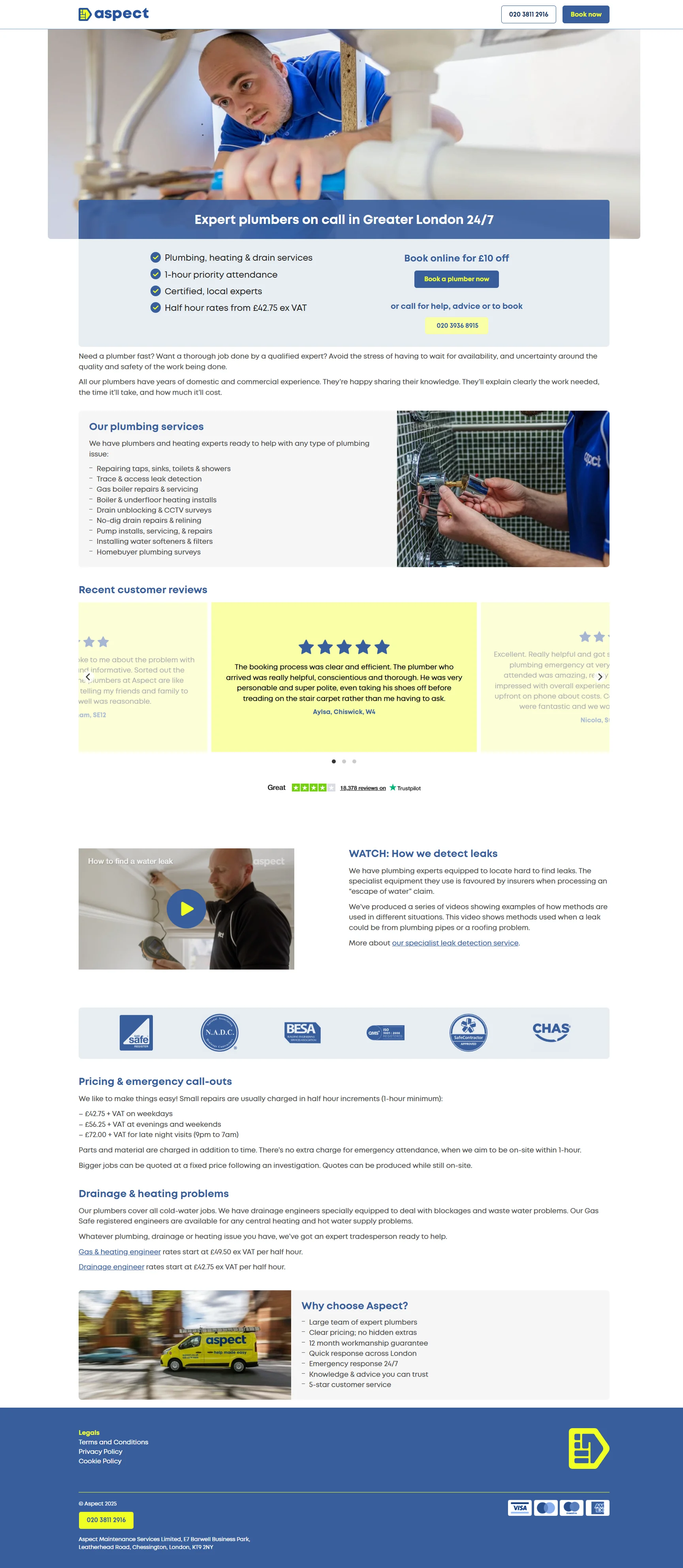 Plumbing Services Screenshot 3