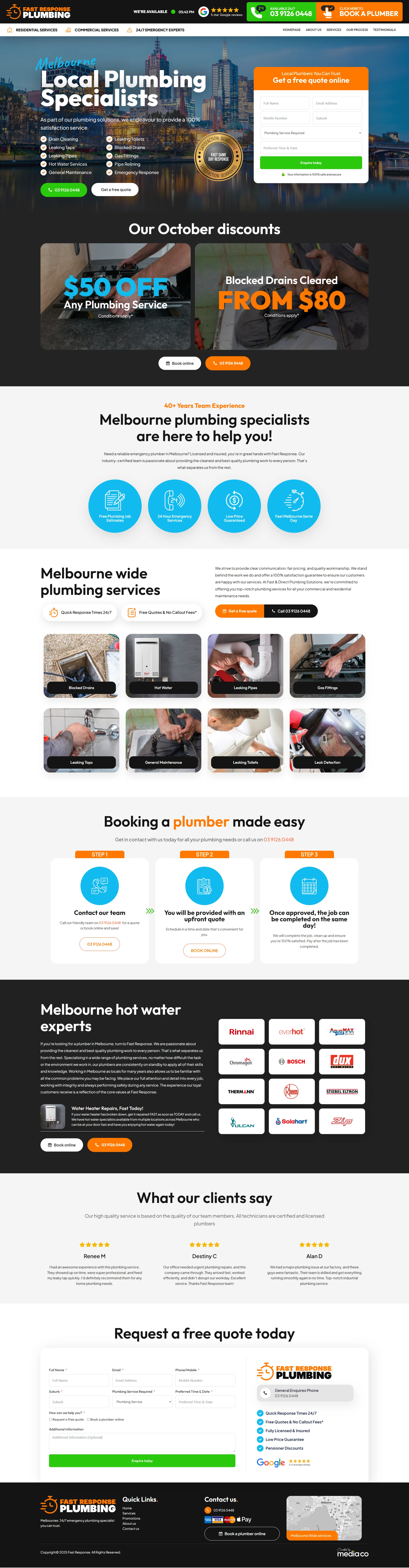 Plumbing Services Screenshot 5