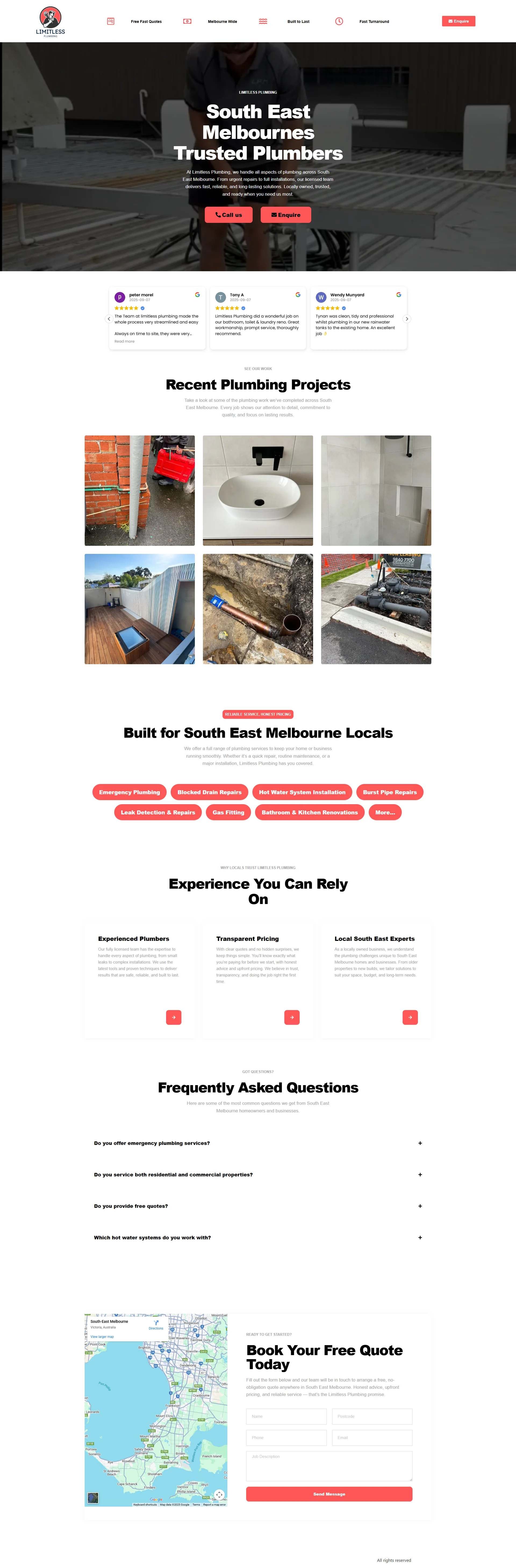Plumbing Services Screenshot 6