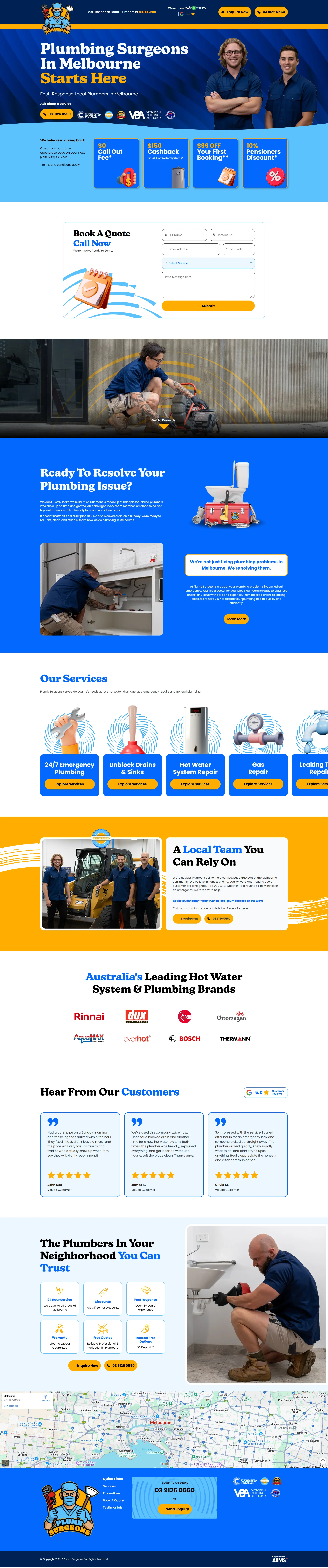 Plumbing Services Screenshot 9