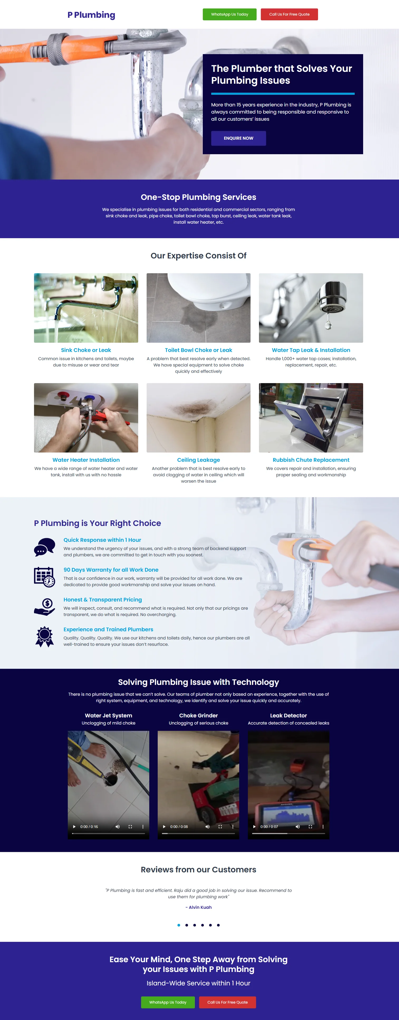 Plumbing Services Screenshot 10