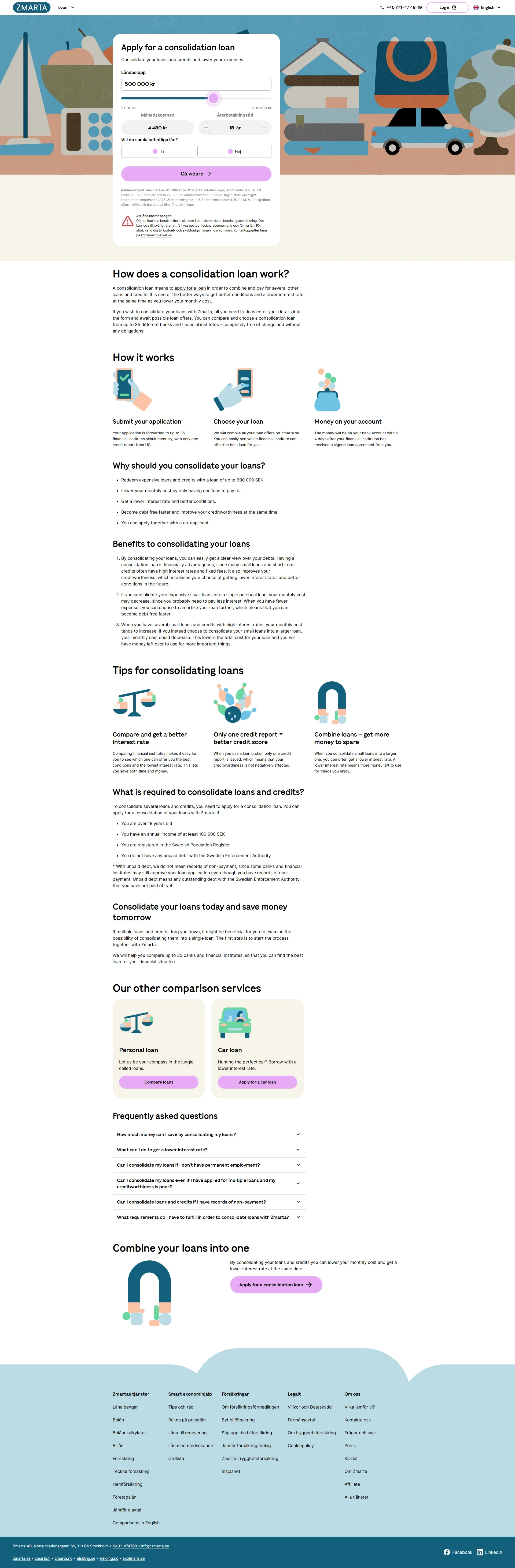 Debt Consolidation Services Screenshot 1