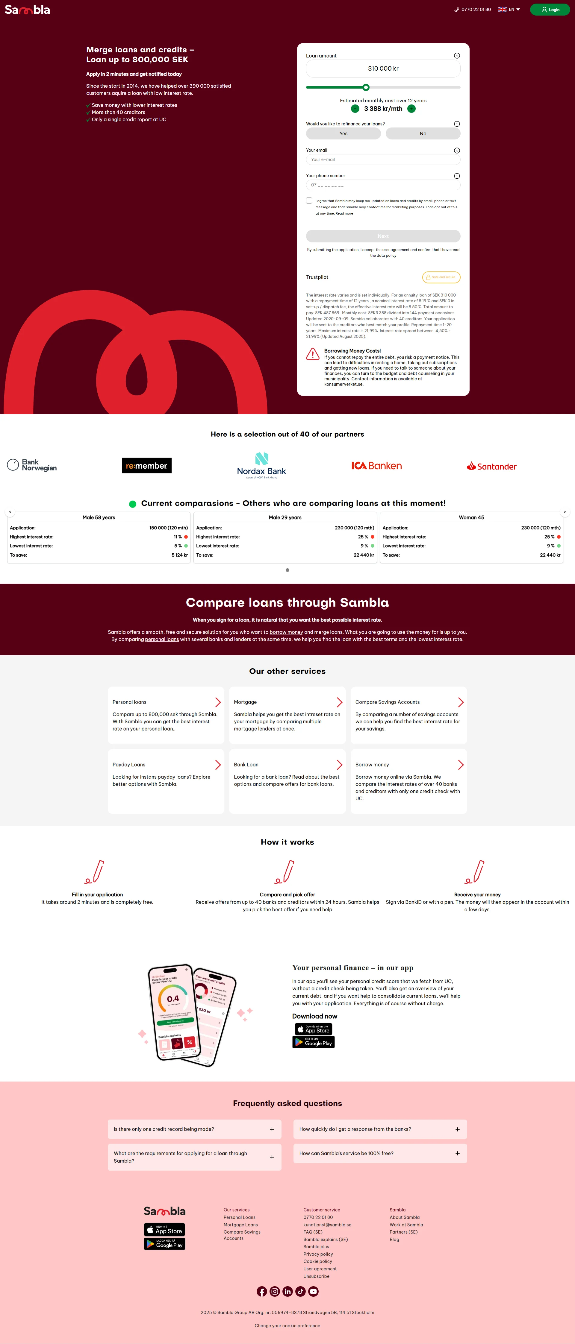 Debt Consolidation Services Screenshot 2