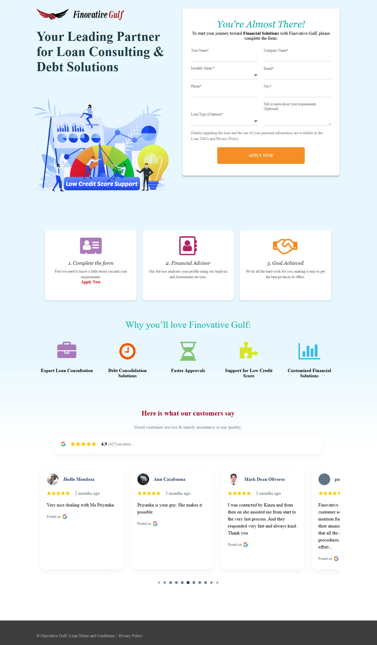 Debt Consolidation Services Screenshot 5