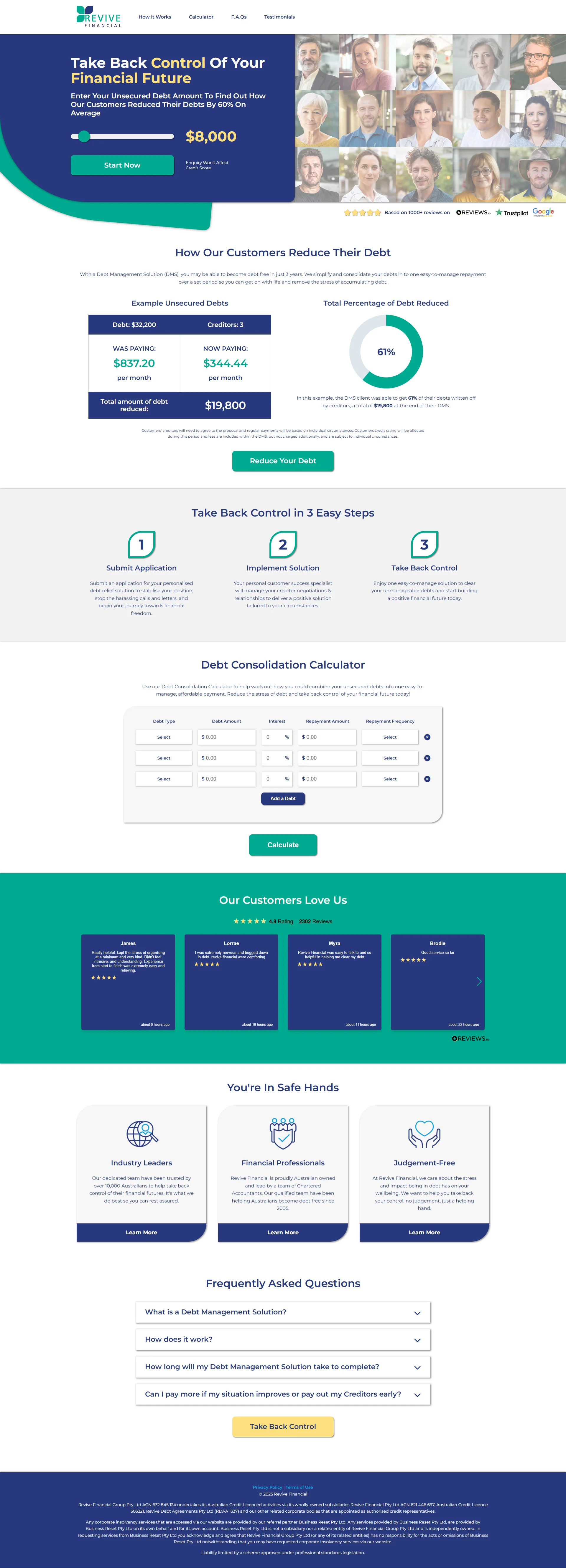 Debt Consolidation Services Screenshot 8