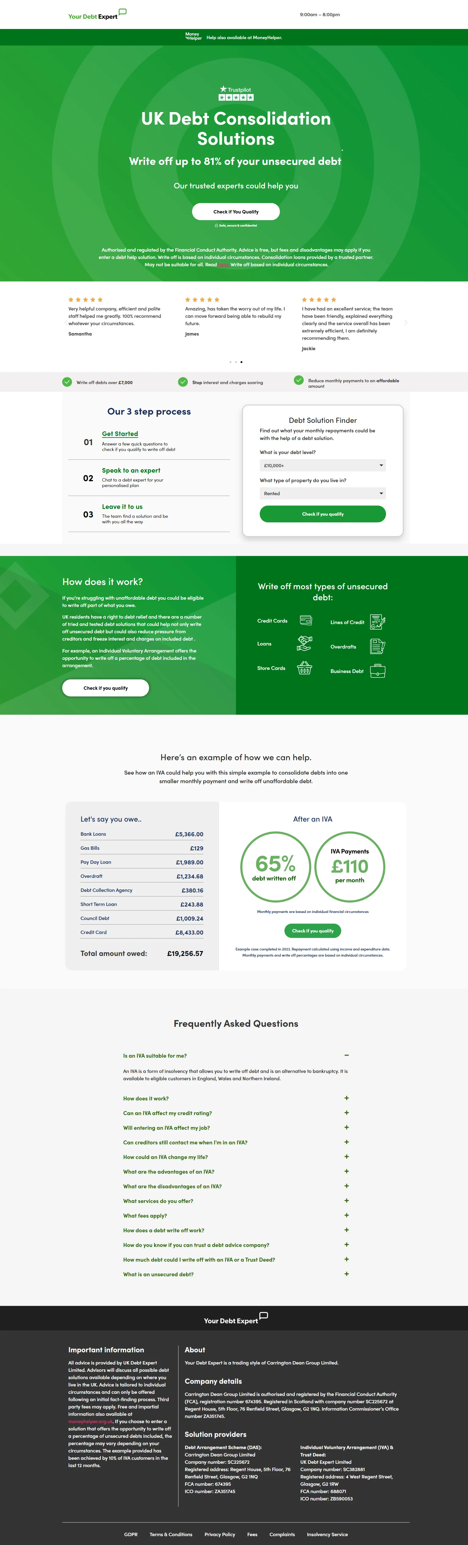 Debt Consolidation Services Screenshot 10