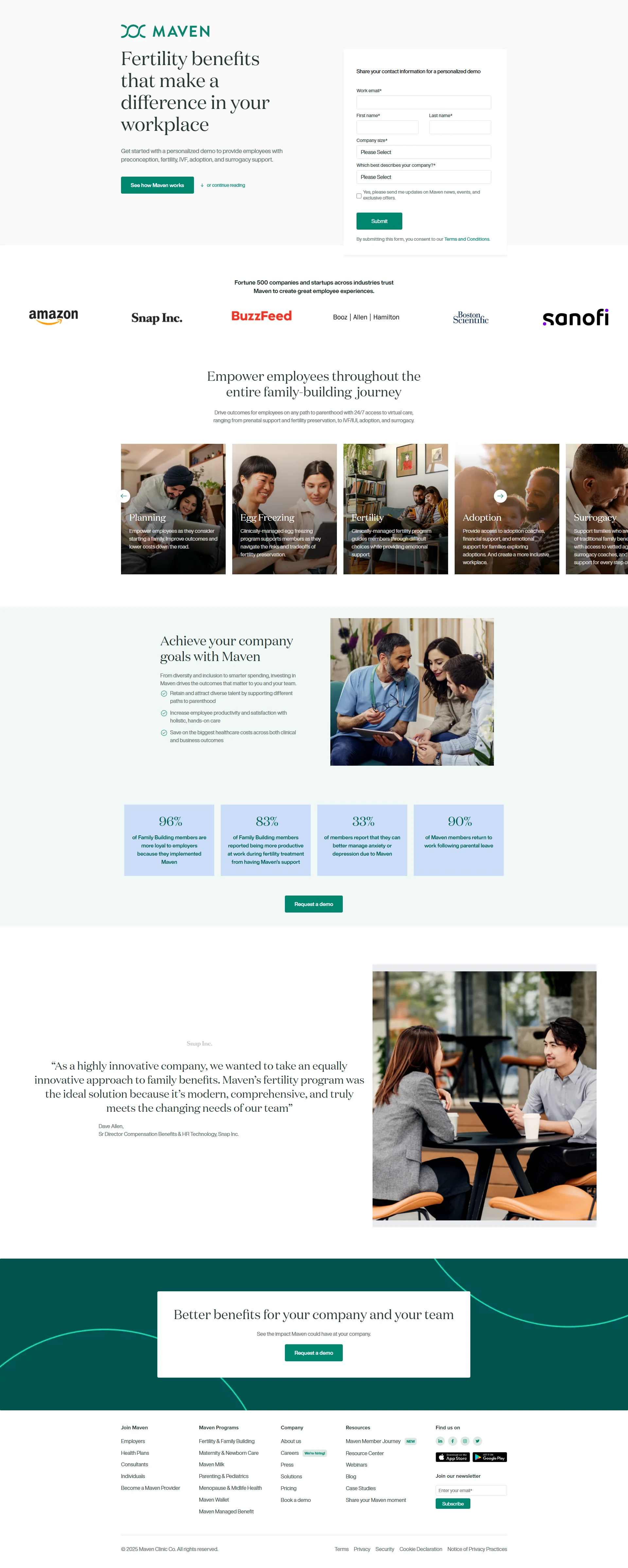 Fertility Clinics Screenshot 1