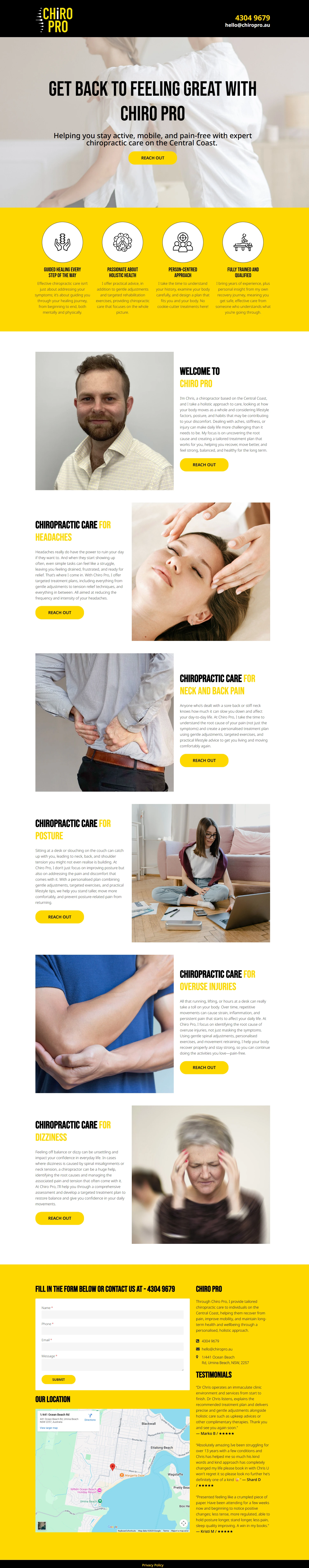 Chiropractic Clinics Screenshot 1