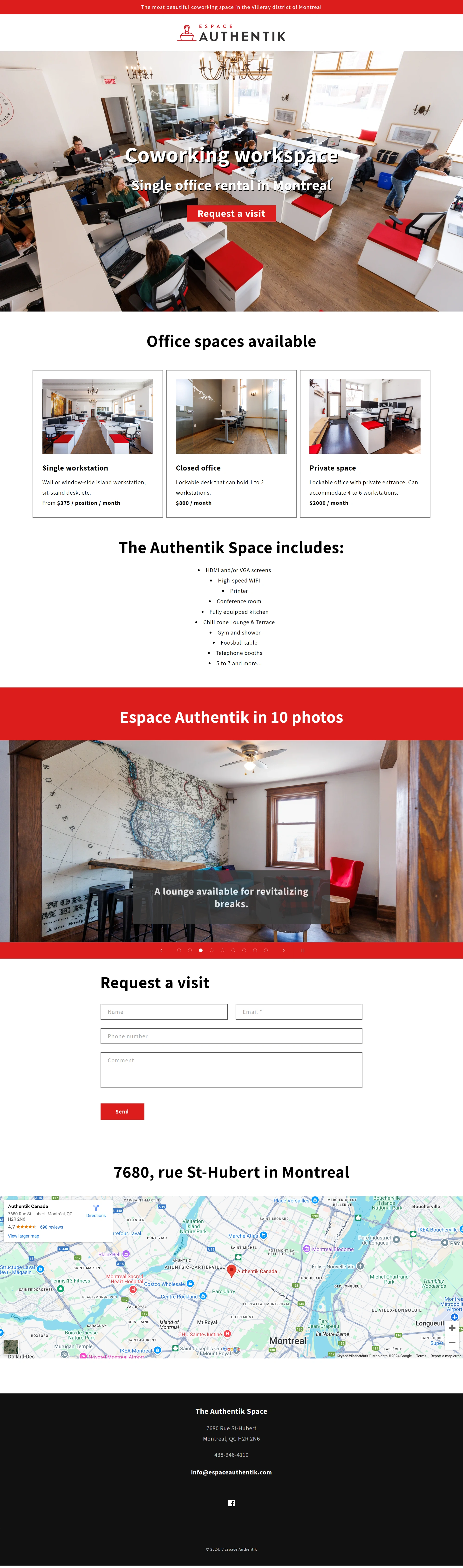 Coworking Space Screenshot 2
