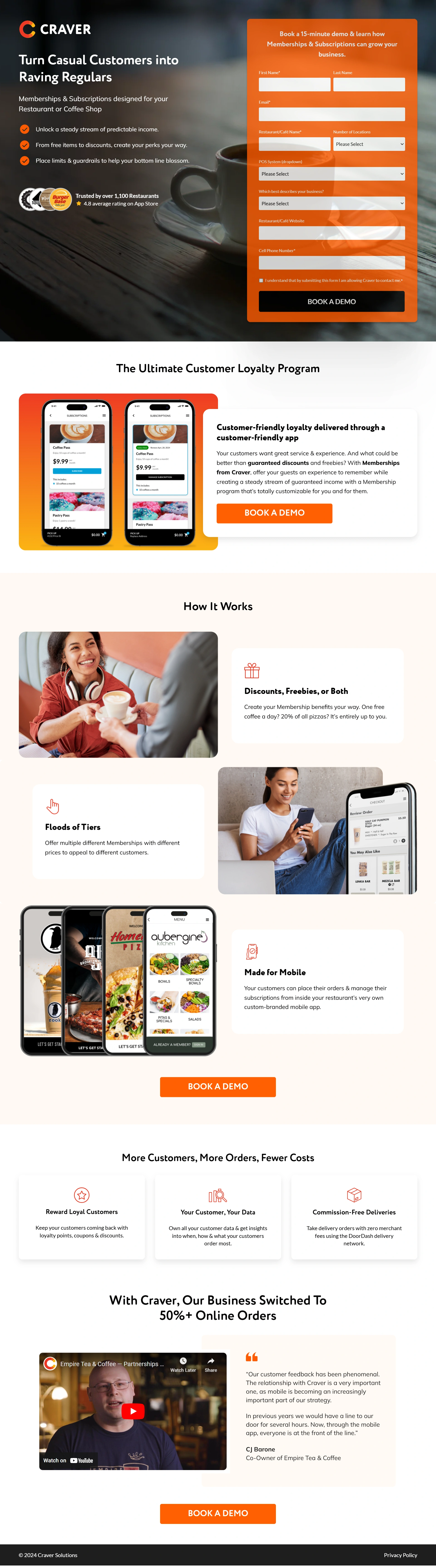 Restaurant Loyalty Programs Screenshot 1