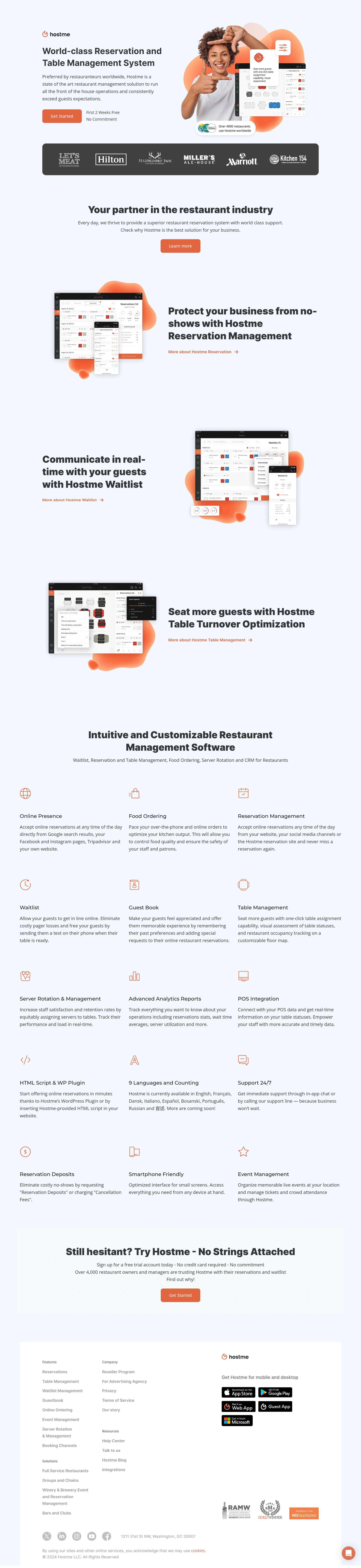 Restaurant Reservations Screenshot 1