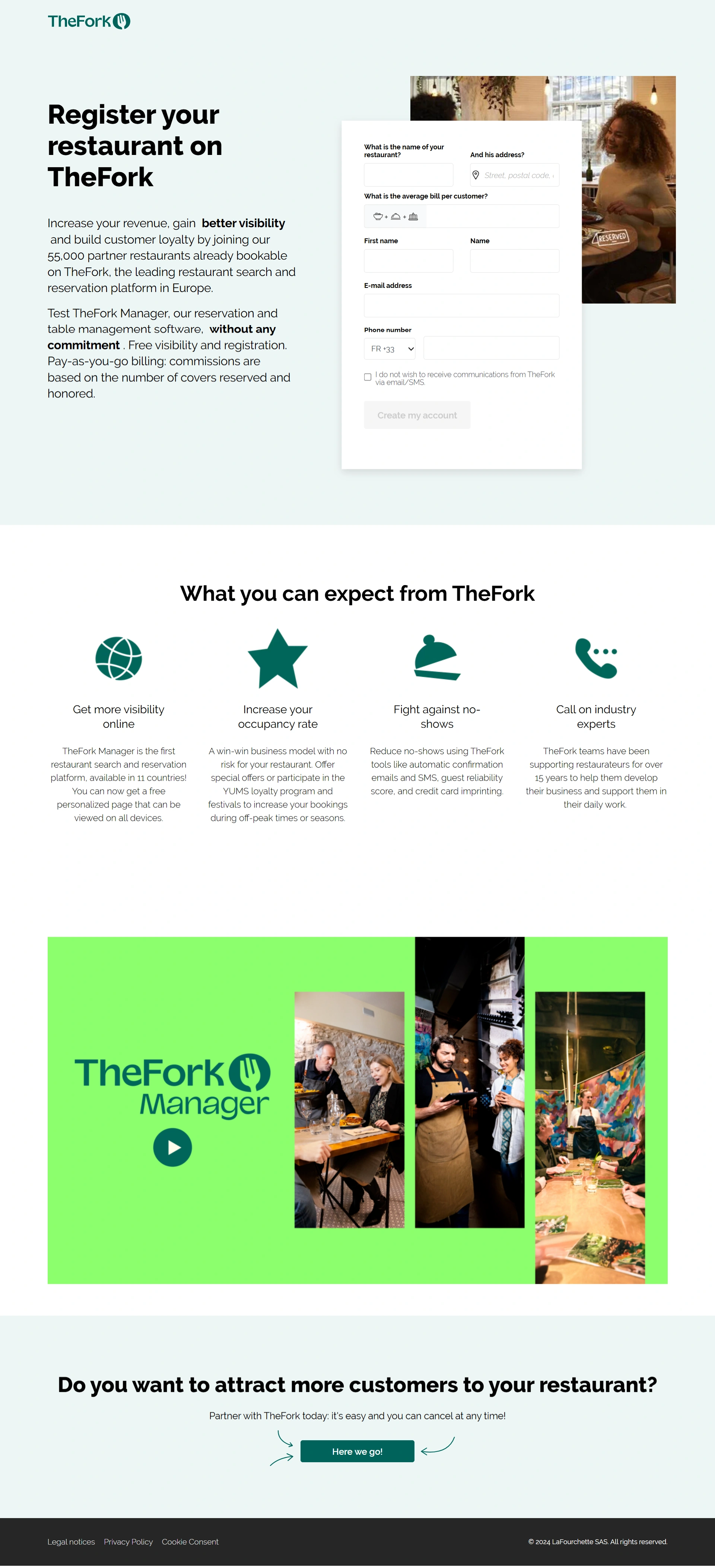 Restaurant Marketing Screenshot 1