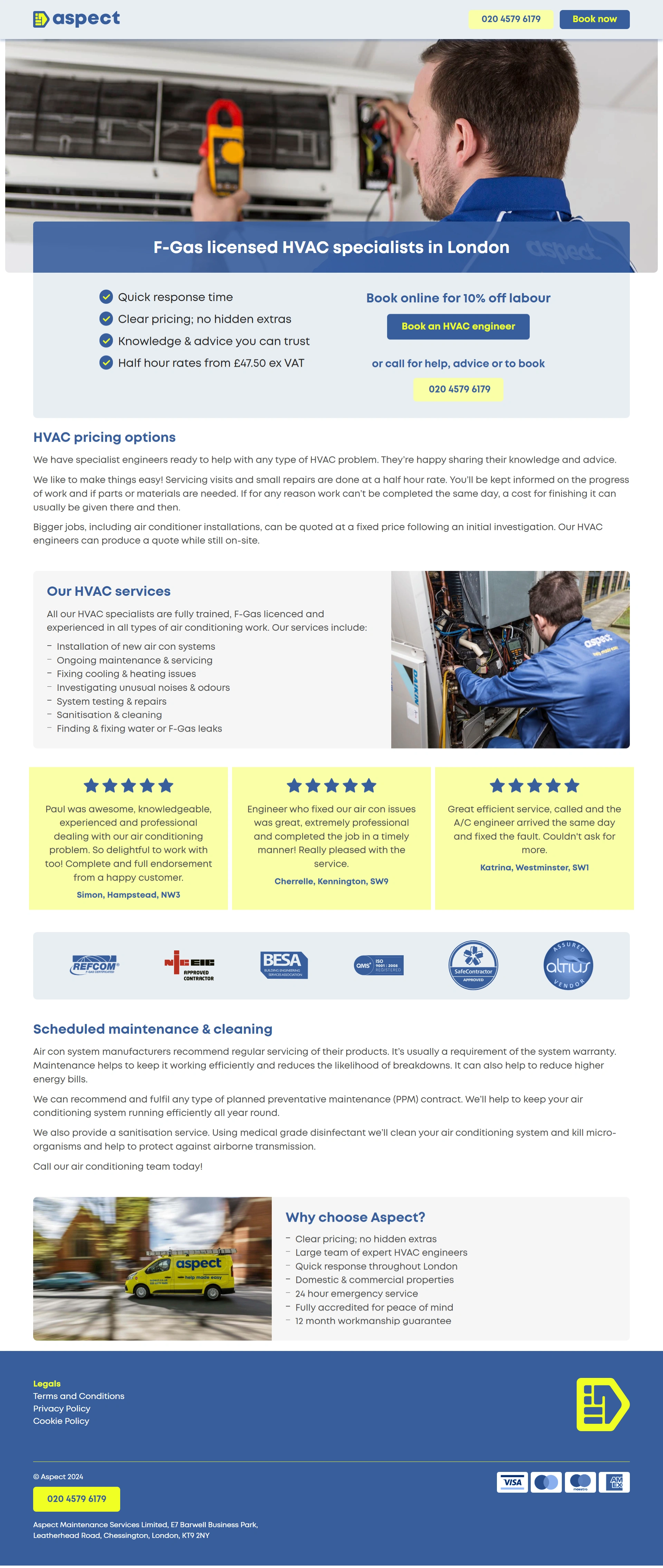 HVAC Installation Screenshot 1