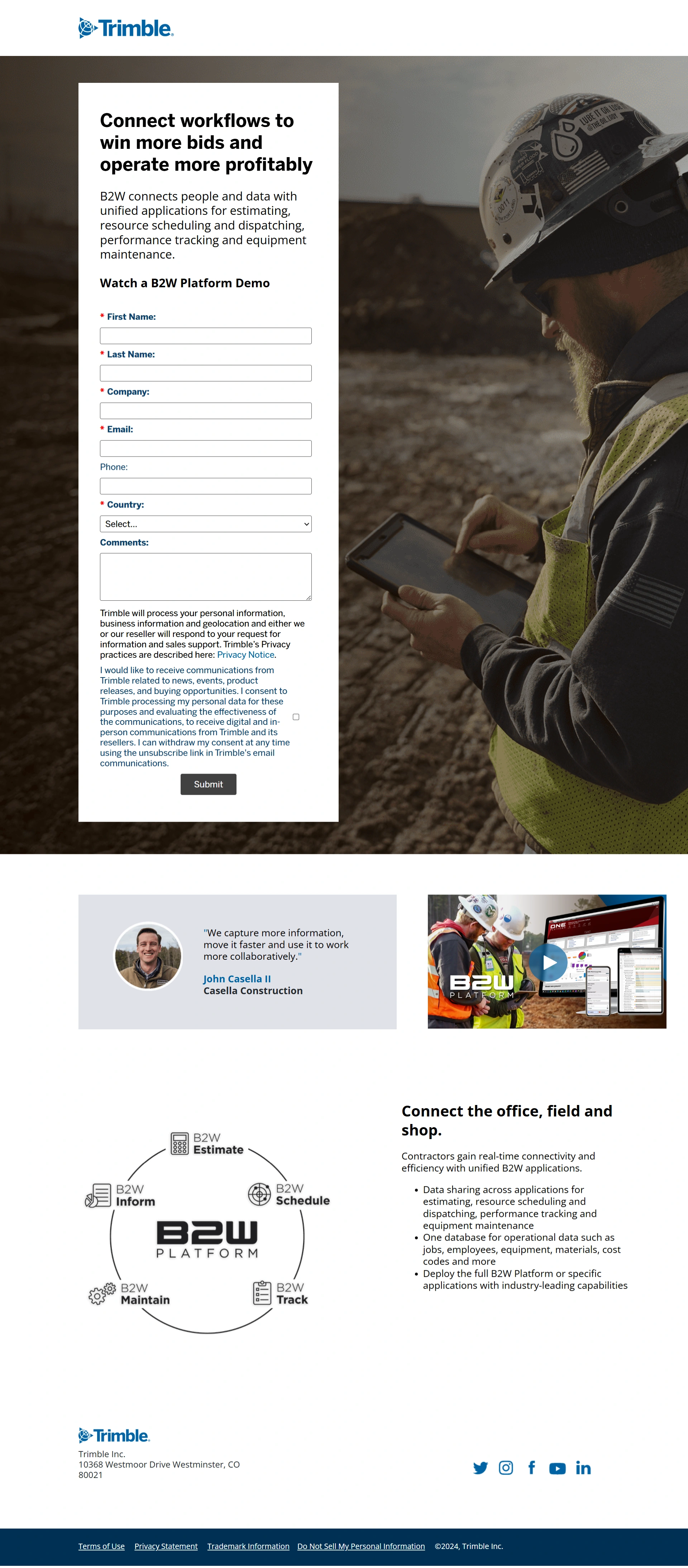 Construction Management Screenshot 1