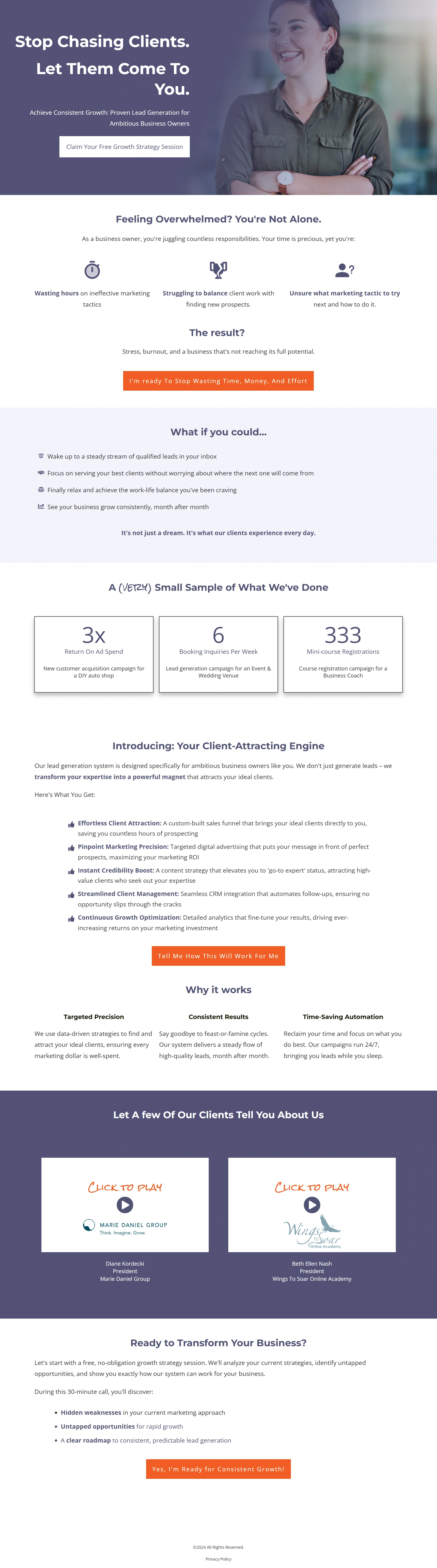 Newsletter Lead Generation Screenshot 2