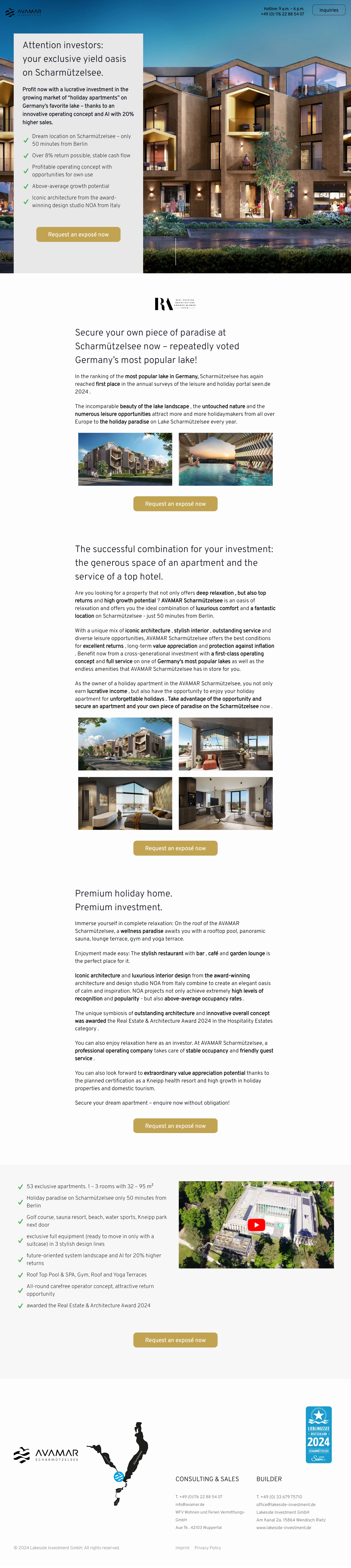 Vacation Rental Booking Screenshot 1