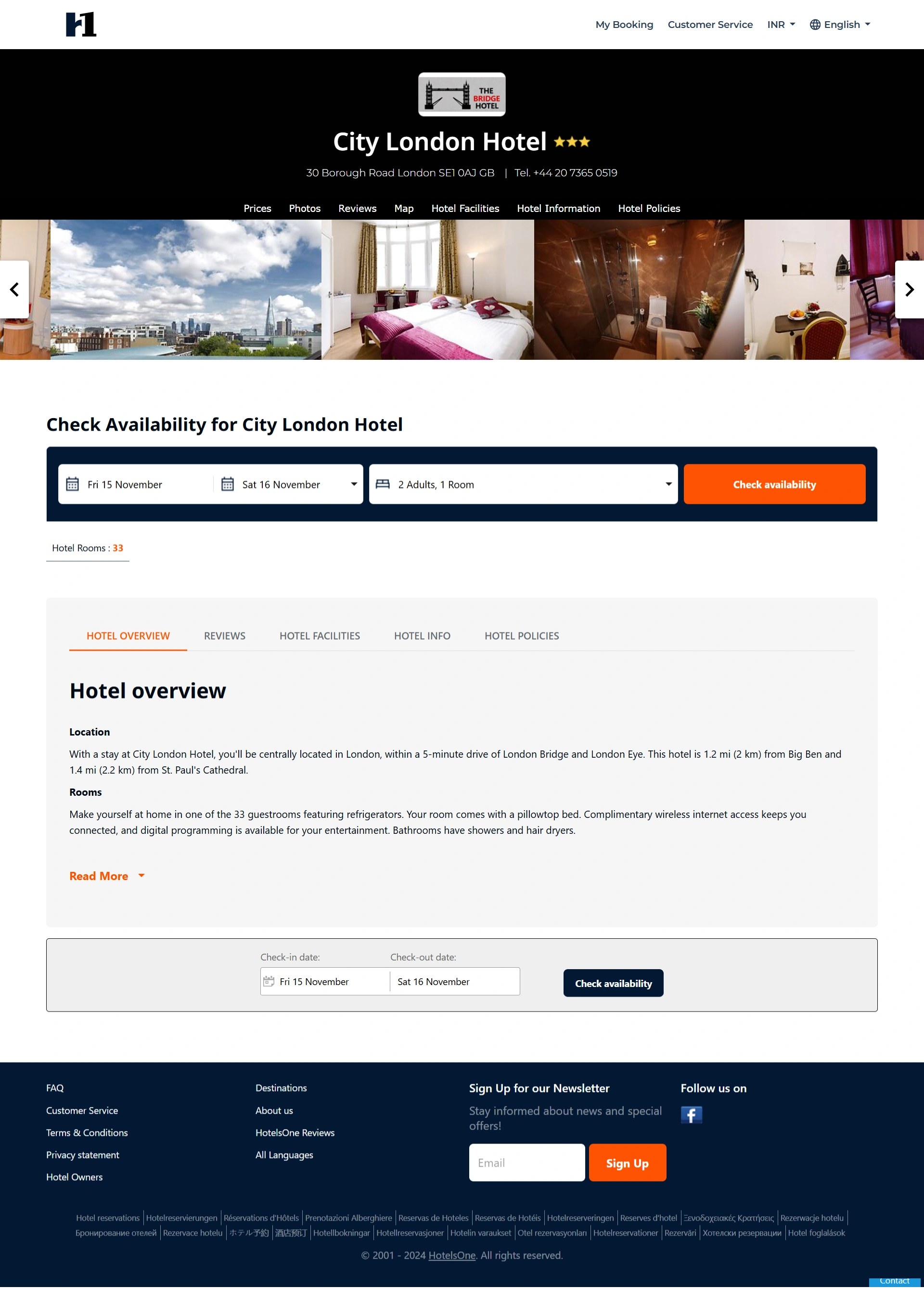 Hotel Booking Screenshot 1