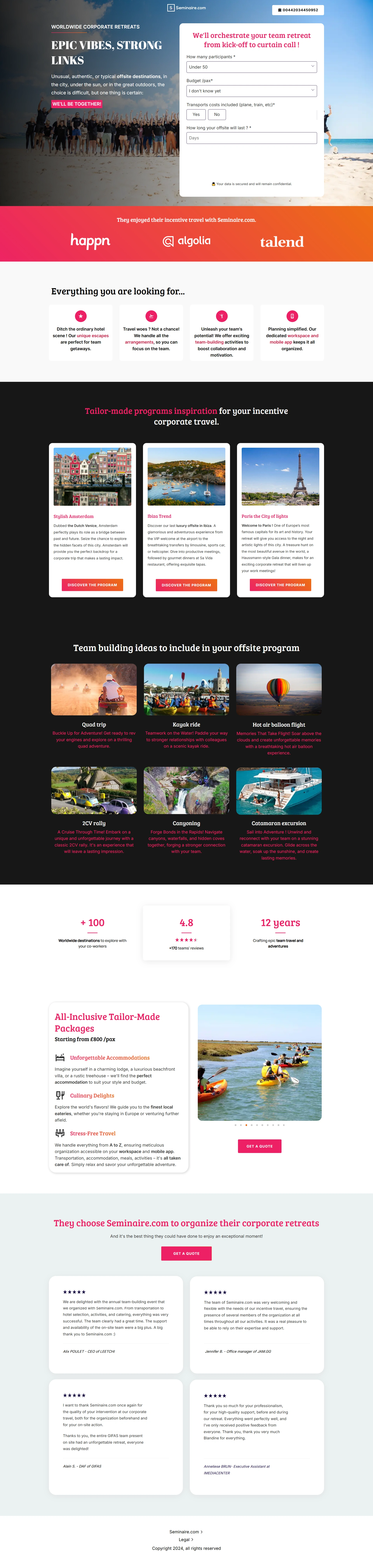 Corporate Travel Screenshot 1