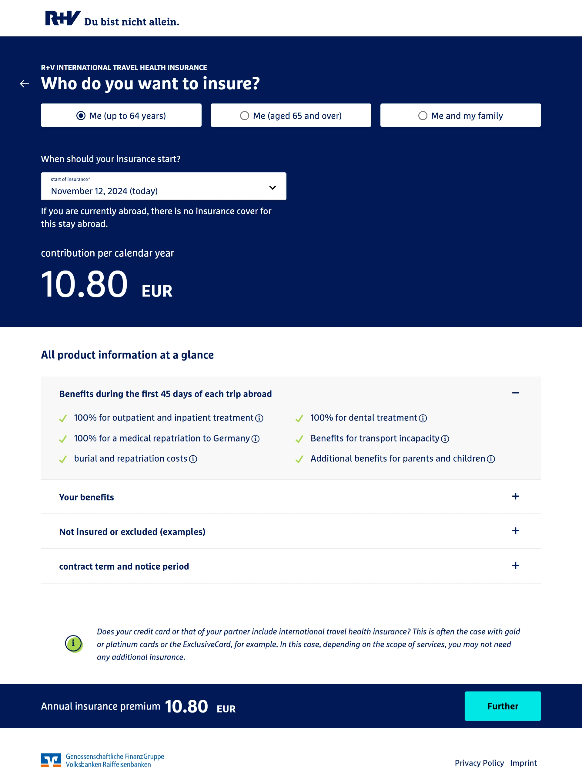 Travel Insurance Screenshot 5