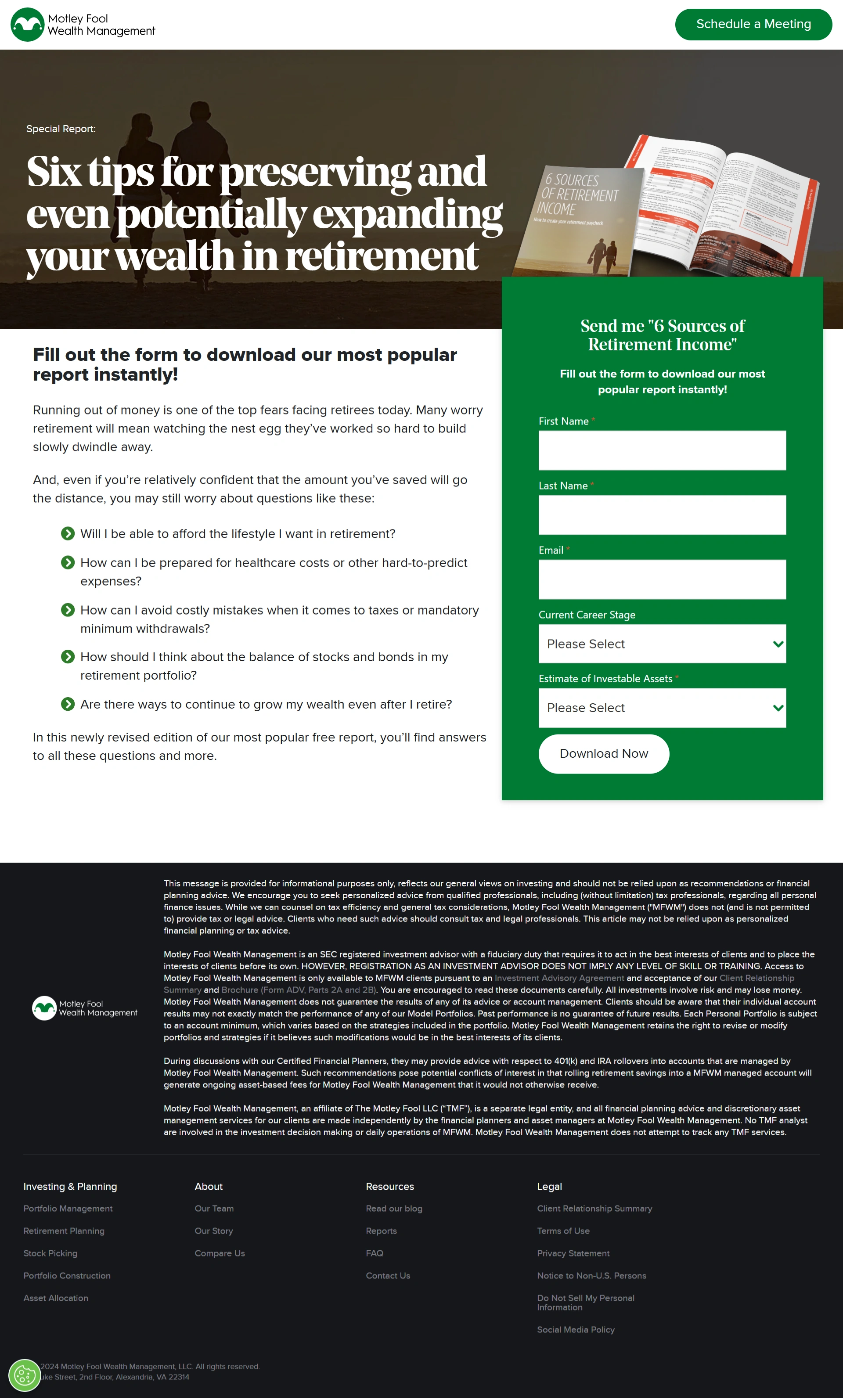 Retirement Investment Screenshot 1