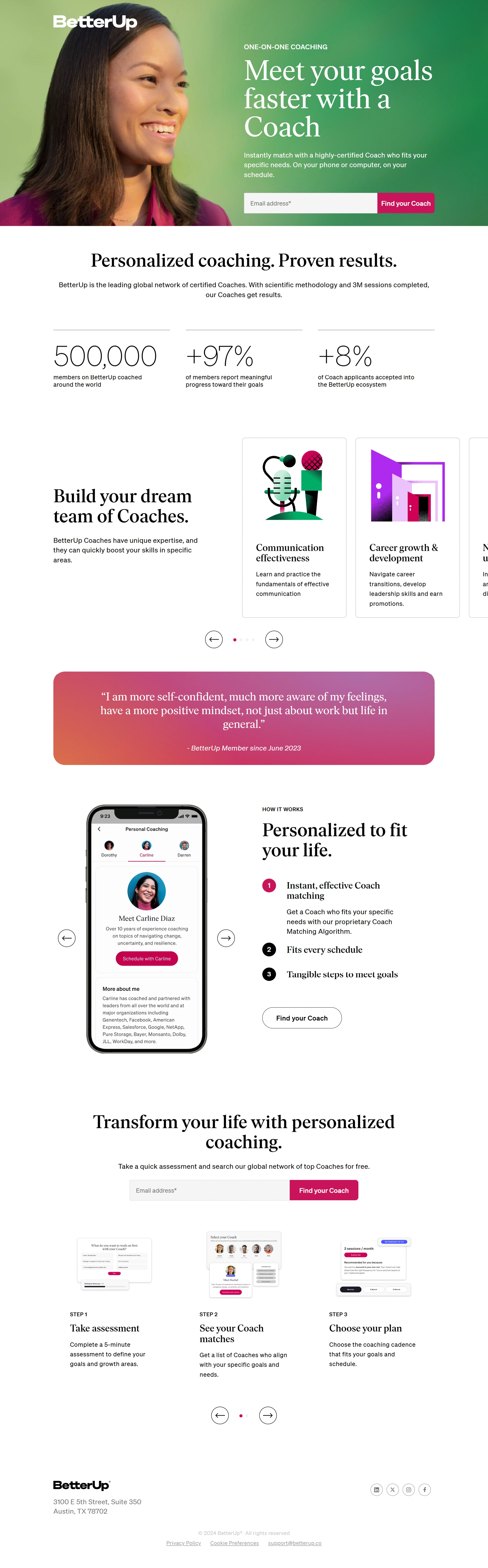 Executive Coaching Screenshot 4