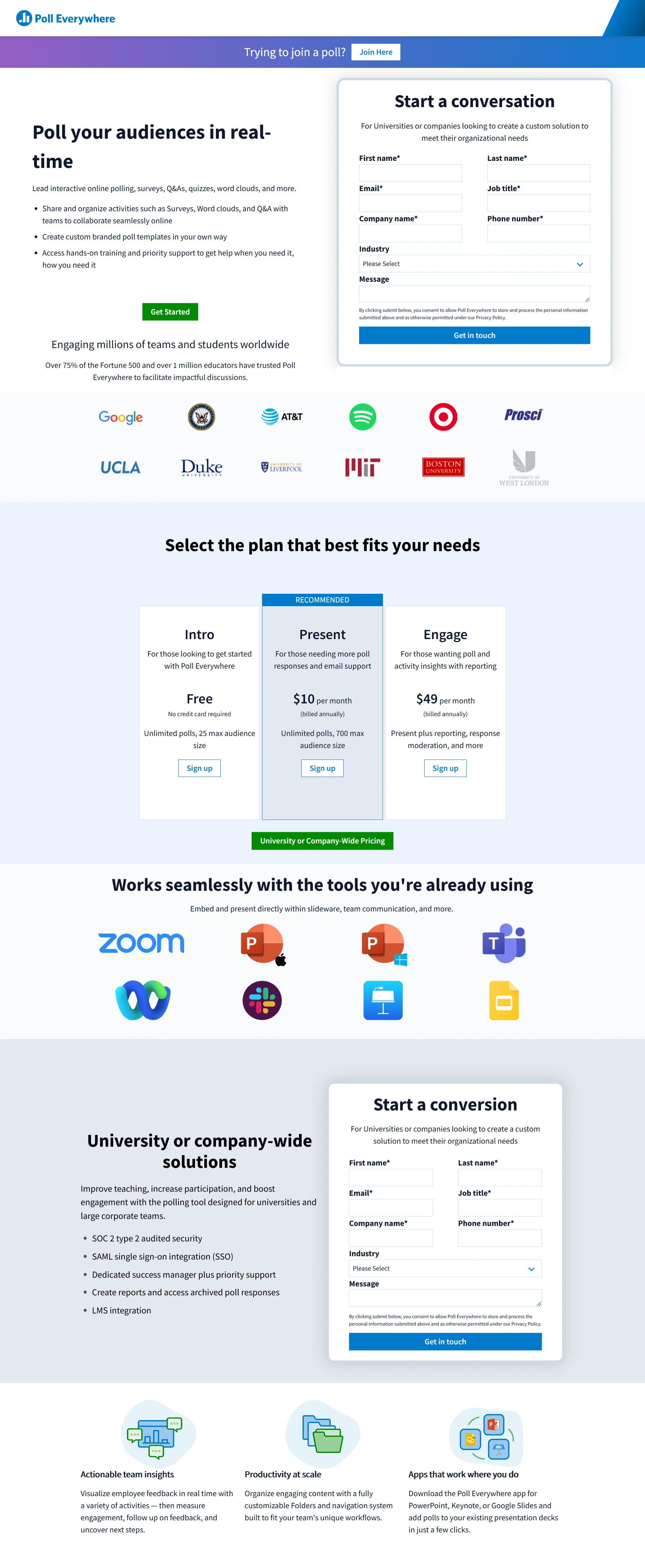 Webinar Polls and Q&A Screenshot 1
