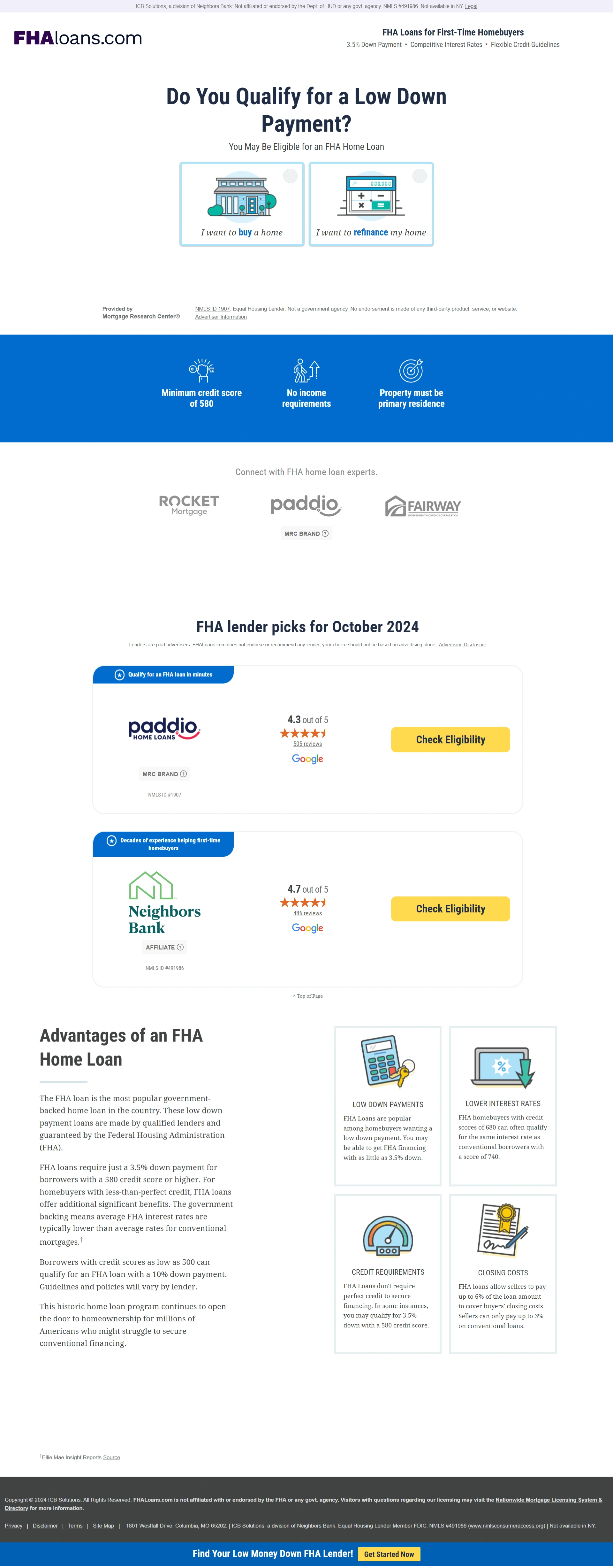 FHA Mortgage Screenshot 1