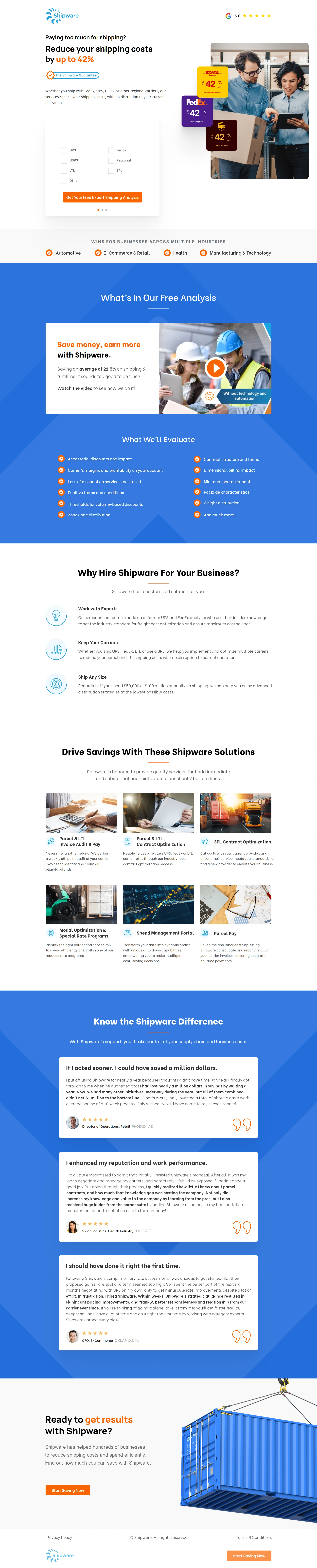 Black Friday Shipping Solutions Screenshot 3