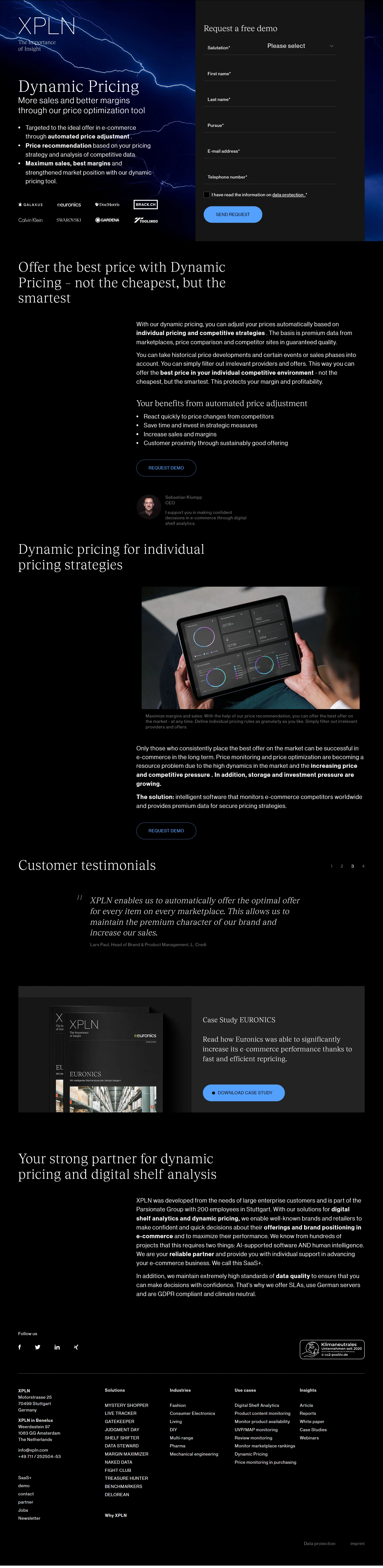 Product Pricing Screenshot 2