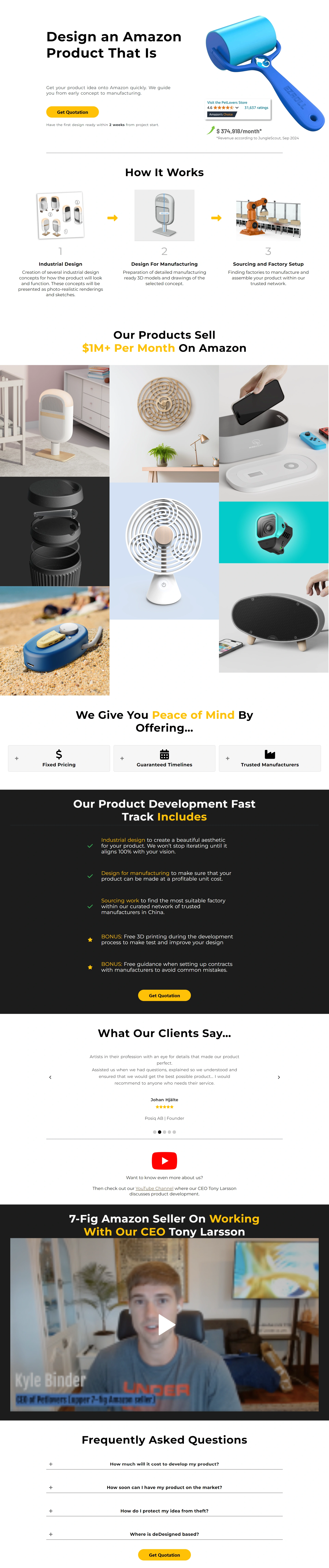 Product Development Screenshot 1
