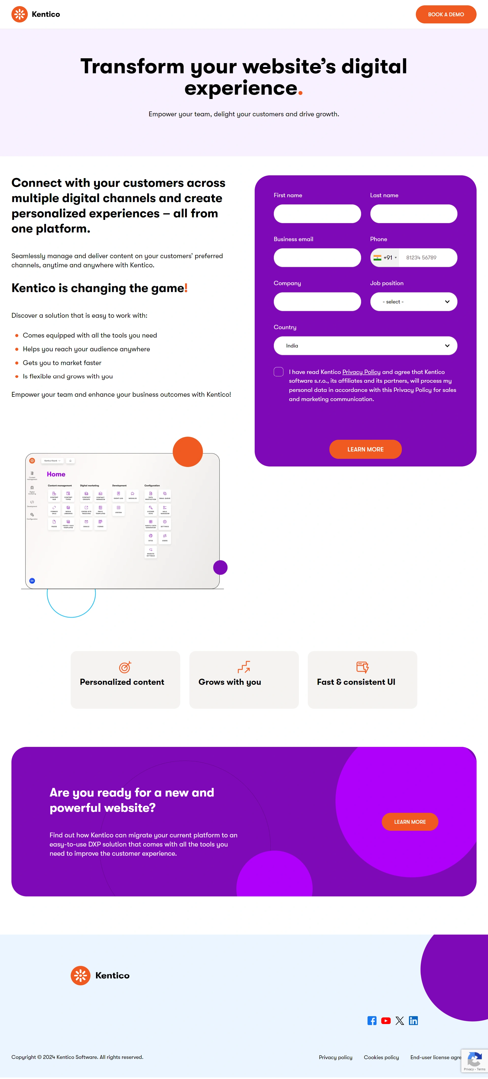 CMS Development Screenshot 5
