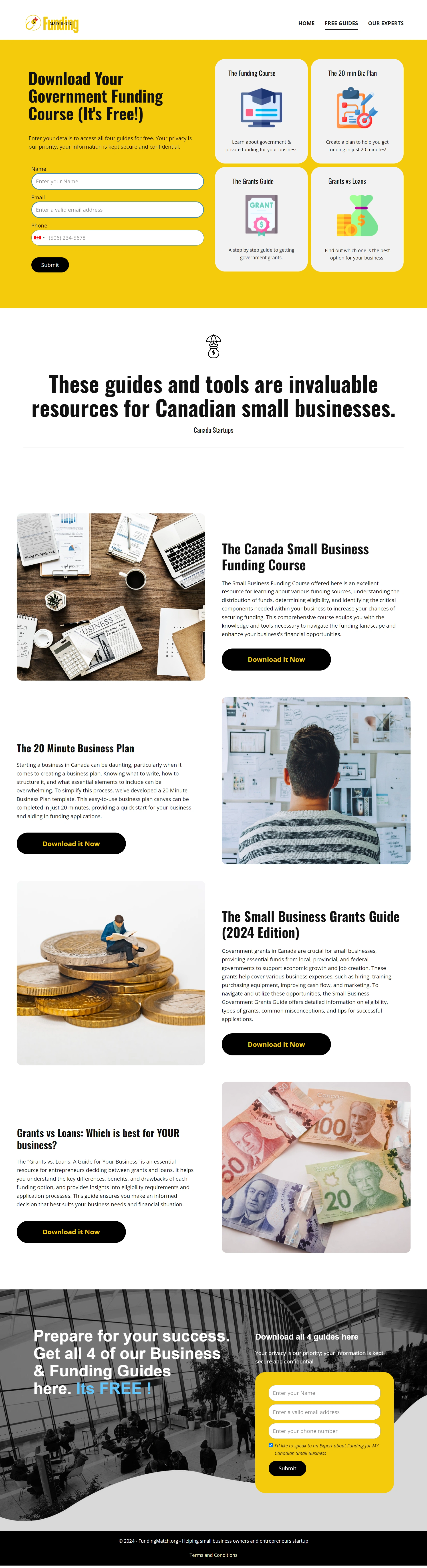 Small Business Grants Screenshot 2