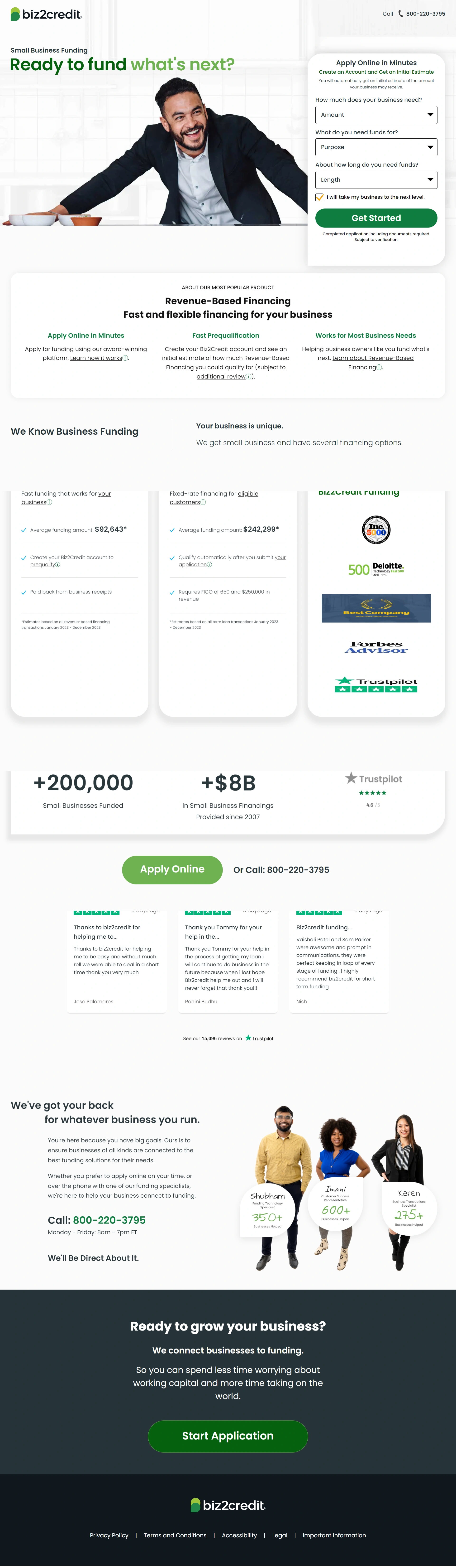 Small Business Funding Screenshot 1