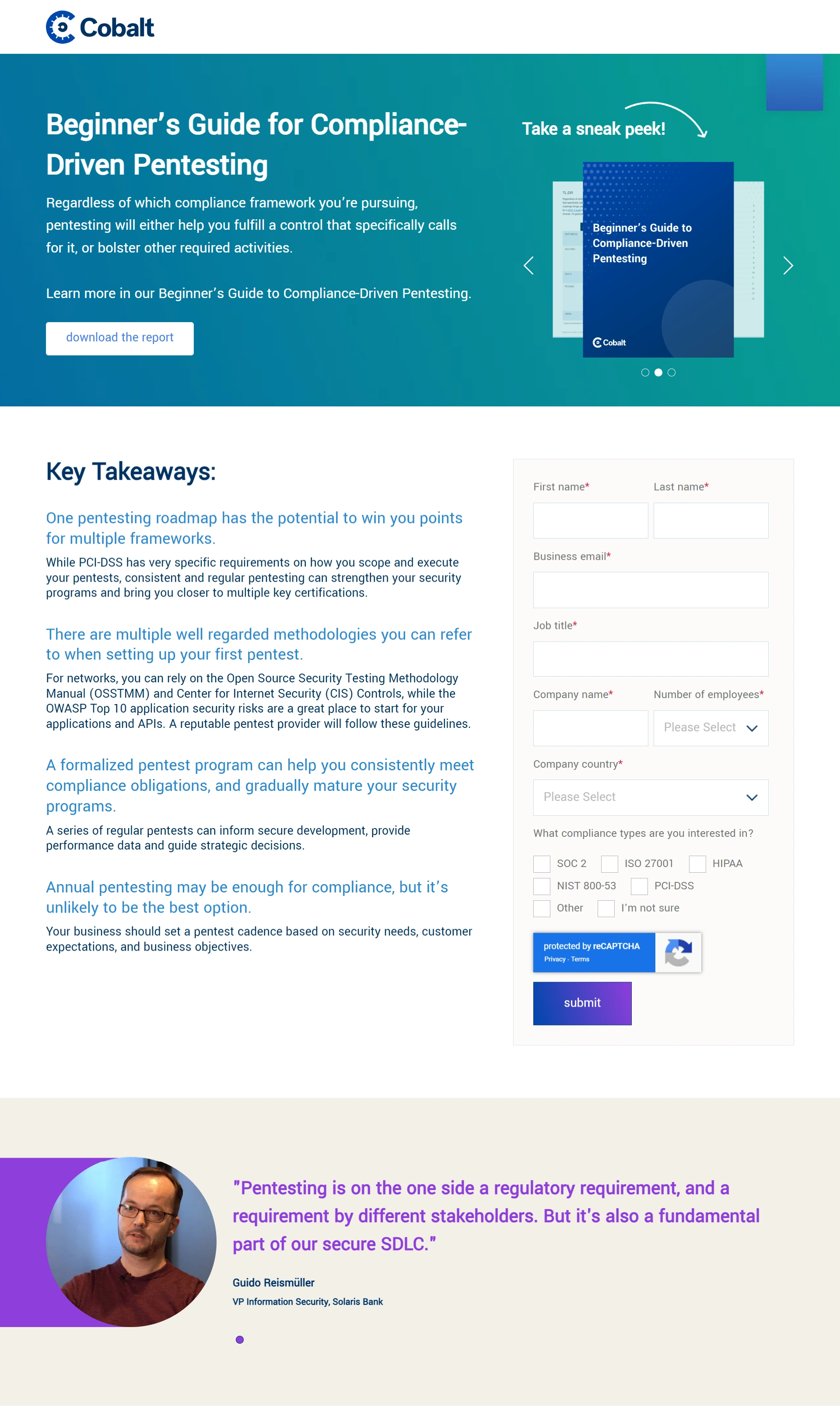 Corporate Compliance Screenshot 1