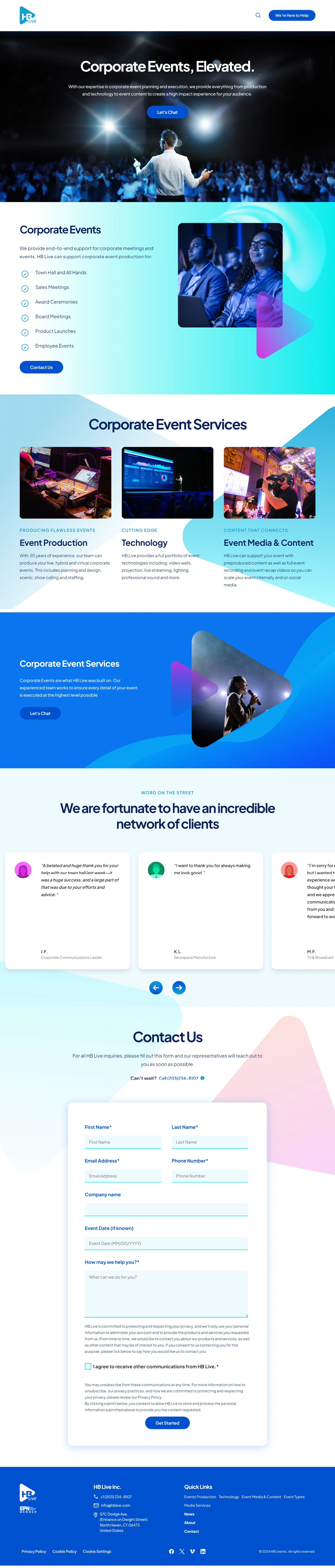 Event Planning Agency Screenshot 2