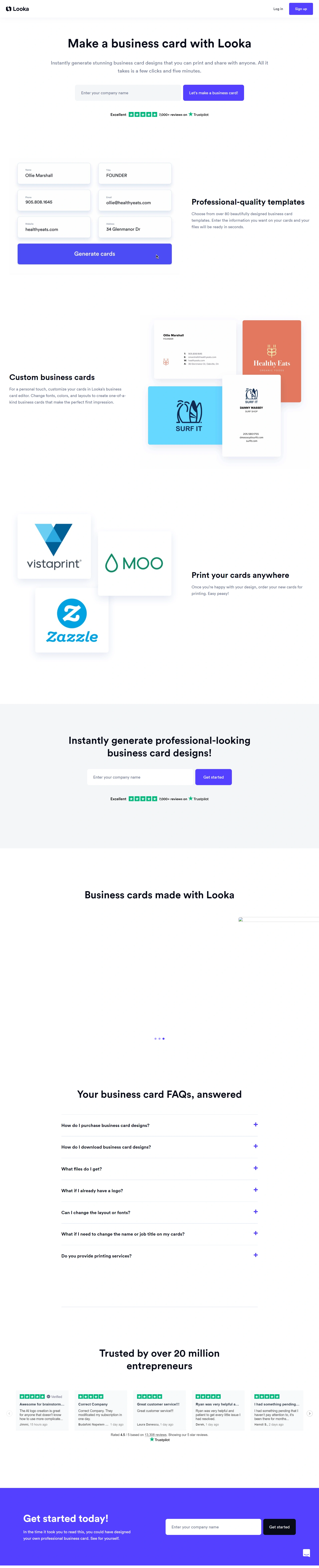 Magnetic Business Cards Screenshot 1