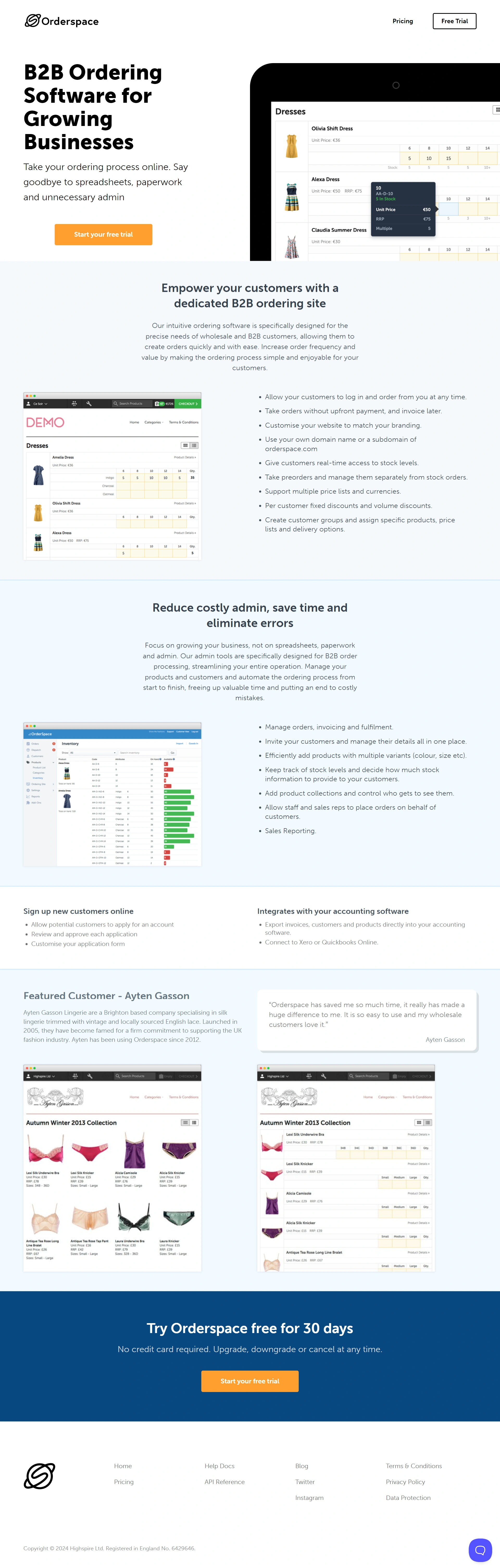 B2B E-commerce Screenshot 1
