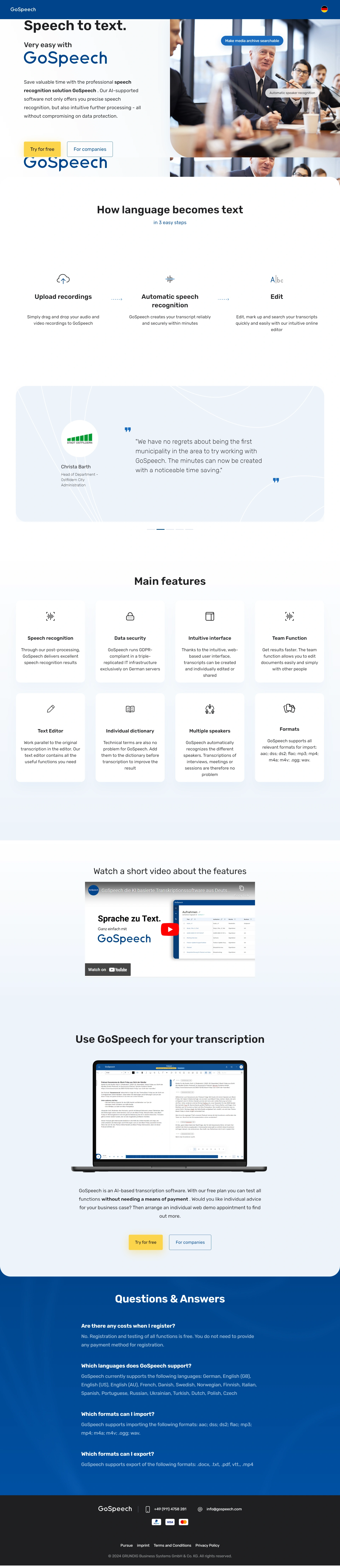 Speech Recognition Screenshot 3