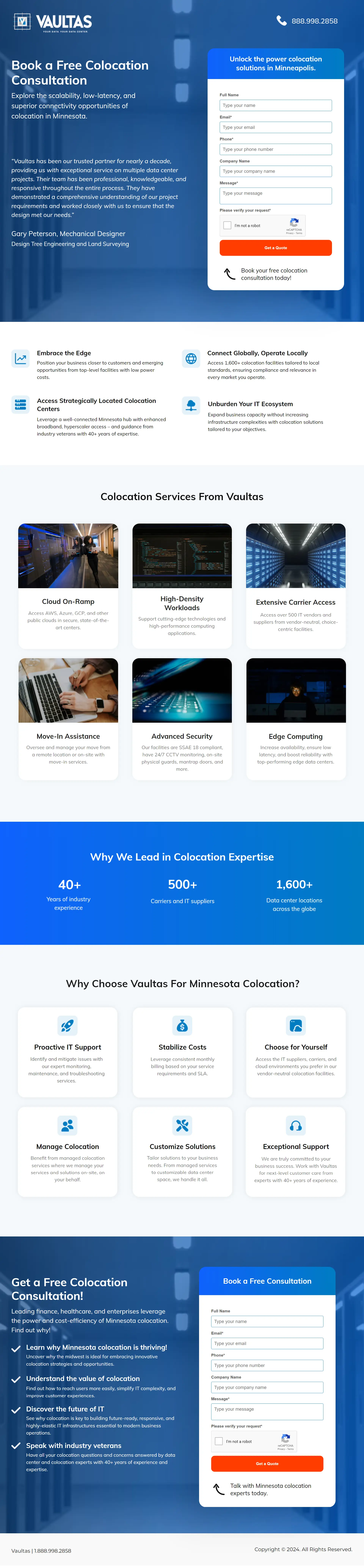 Colocation Hosting Screenshot 1
